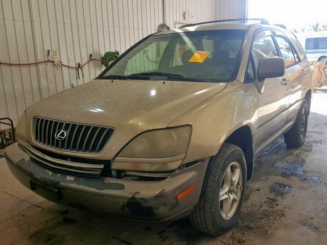 JT6GF10U2Y0074108 - 2000 LEXUS RX 300 GOLD photo 2