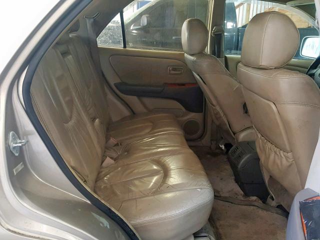 JT6GF10U2Y0074108 - 2000 LEXUS RX 300 GOLD photo 6