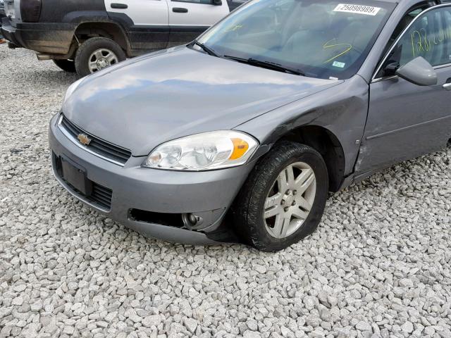 2G1WU58R579136857 - 2007 CHEVROLET IMPALA LTZ GRAY photo 9