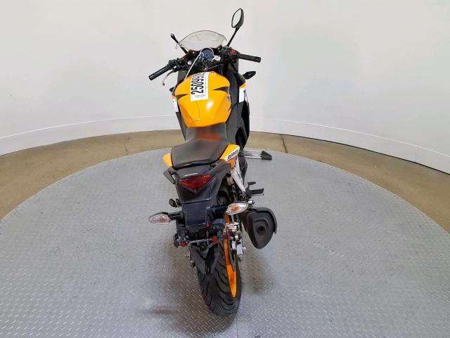 MLHMC4104D5300645 - 2013 HONDA CBR250 R ORANGE photo 9