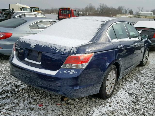 1HGCP26349A186088 - 2009 HONDA ACCORD LX BLUE photo 4