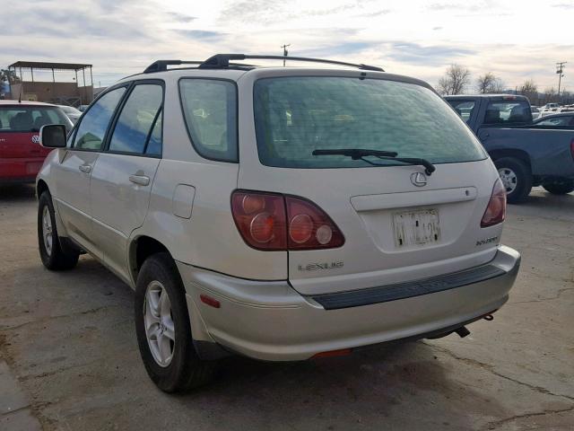 JT6GF10U4Y0063451 - 2000 LEXUS RX 300 WHITE photo 3