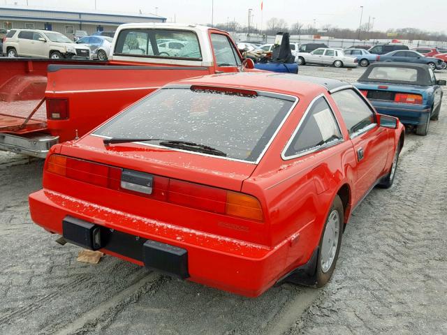 JN1HZ16S8HX121162 - 1987 NISSAN 300ZX 2+2 RED photo 4