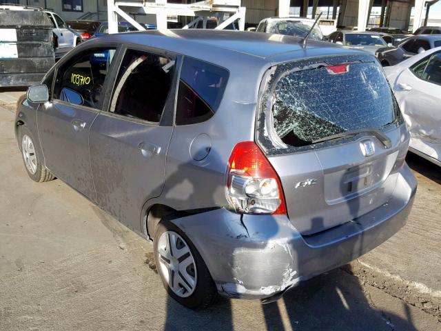 JHMGD38438S058212 - 2008 HONDA FIT GRAY photo 3