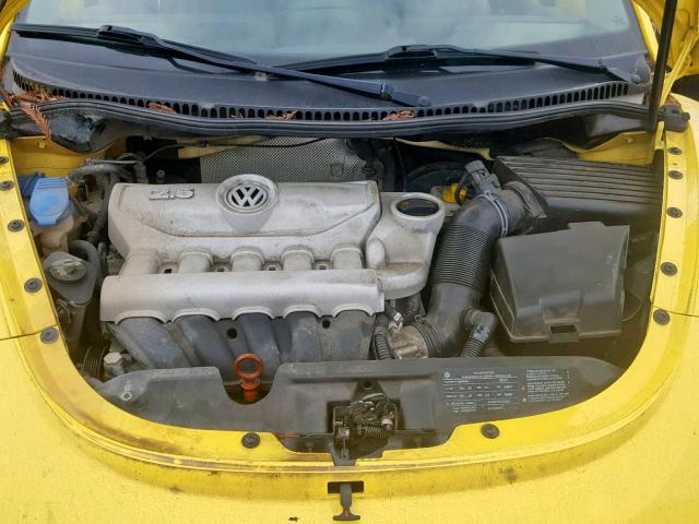 3VWPG3AG9AM015356 - 2010 VOLKSWAGEN NEW BEETLE ყვითელი ფოტო 7