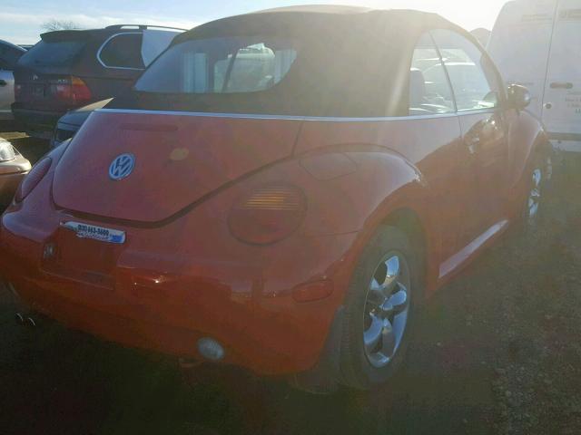 3VWCK21Y83M311066 - 2003 VOLKSWAGEN NEW BEETLE Narıncı foto 4