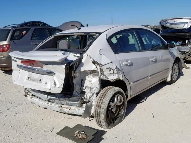 3N1AB6AP1CL762888 - 2012 NISSAN SENTRA 2.0 WHITE photo 4