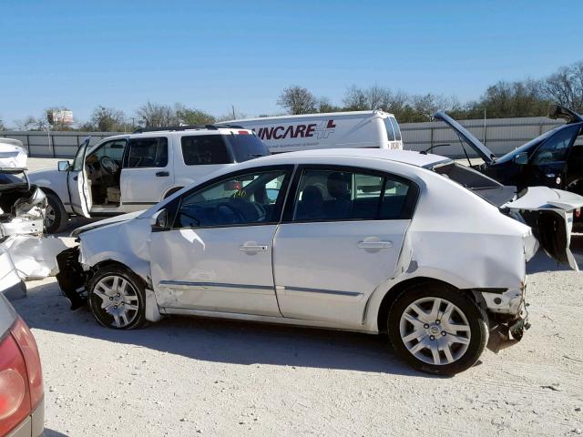 3N1AB6AP1CL762888 - 2012 NISSAN SENTRA 2.0 WHITE photo 9