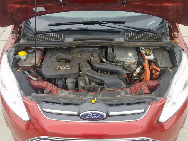 1FADP5CU9DL542118 - 2013 FORD C-MAX PREM MAROON photo 7