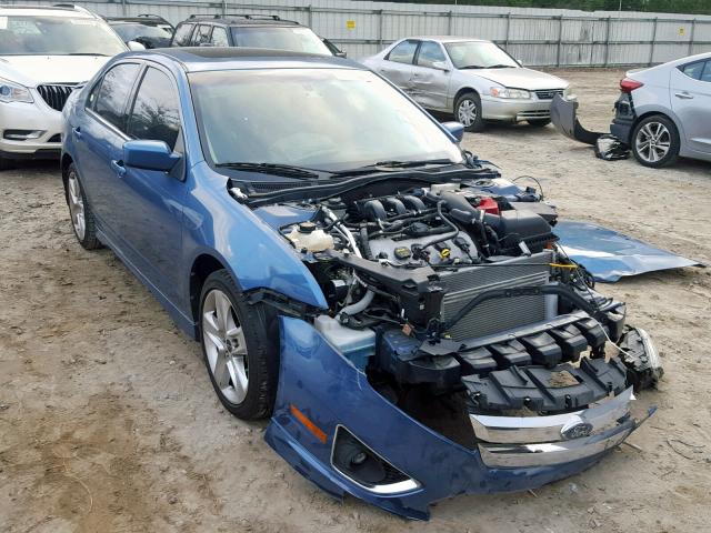 3FAHP0KC0AR182537 - 2010 FORD FUSION SPO BLUE photo 1