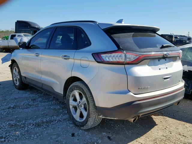 2FMPK3G98JBB04620 - 2018 FORD EDGE SE SILVER photo 3