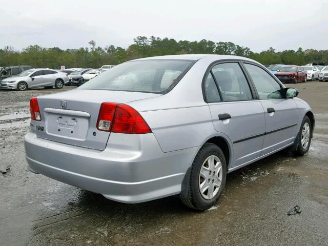 1HGES16375L011334 - 2005 HONDA CIVIC DX V SILVER photo 4