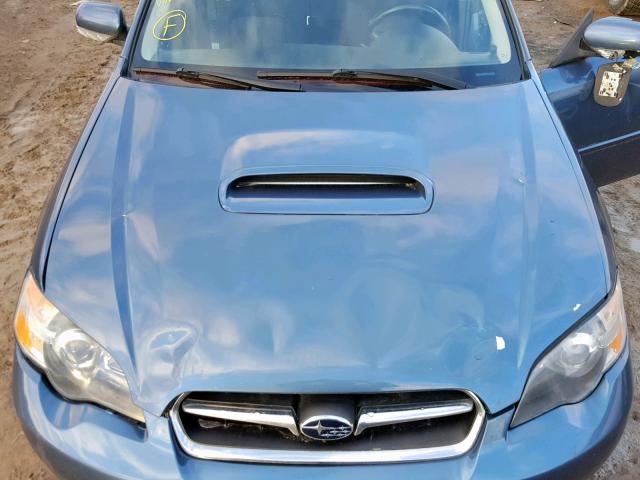 4S3BL686954203996 - 2005 SUBARU LEGACY GT BLUE photo 7