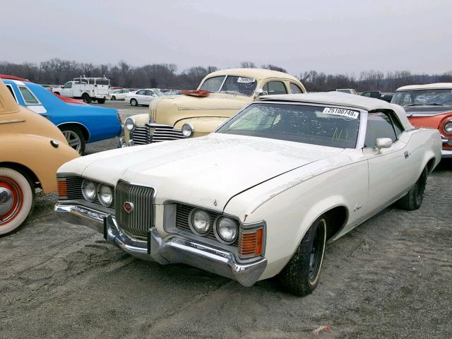 1F94M542454 - 1971 MERCURY COUGAR WHITE photo 2