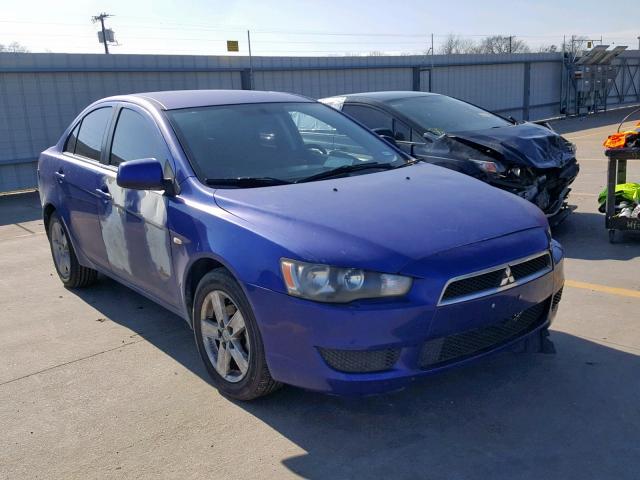 JA3AU26U18U031923 - 2008 MITSUBISHI LANCER ES BLUE photo 1