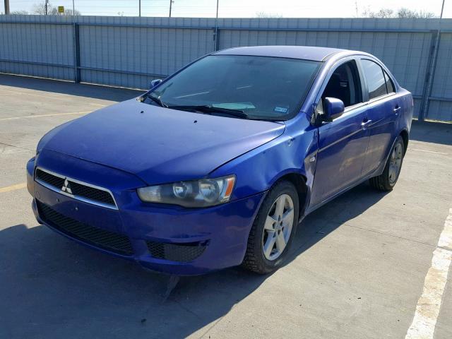 JA3AU26U18U031923 - 2008 MITSUBISHI LANCER ES BLUE photo 2