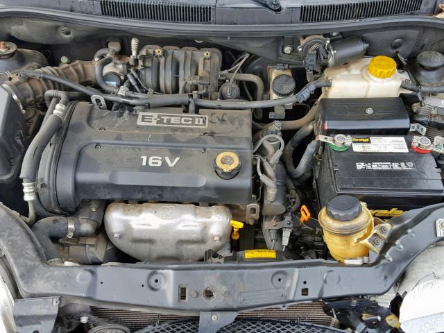 KL1TD66668B086308 - 2008 CHEVROLET AVEO BASE შავი ფოტო 7