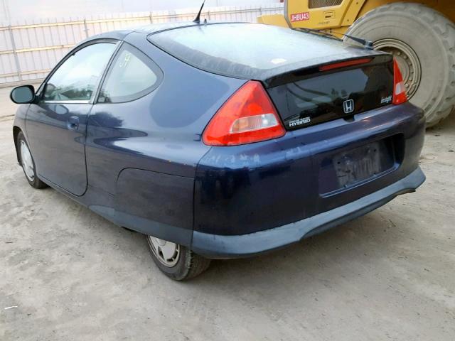 JHMZE13796S000419 - 2006 HONDA INSIGHT BLUE photo 3