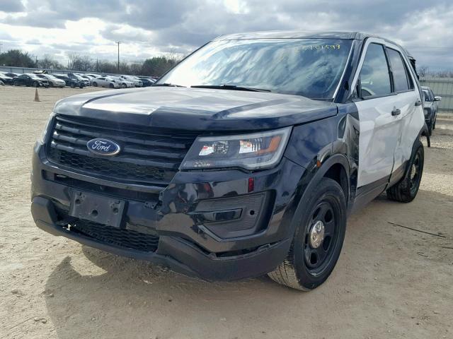 1FM5K8AR7HGD57928 - 2017 FORD EXPLORER P TWO TONE photo 2