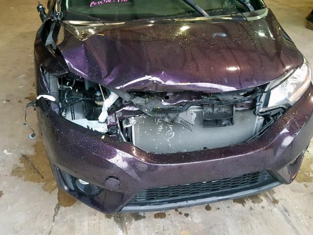 JHMGK5H70GS001993 - 2016 HONDA FIT EX PURPLE photo 9