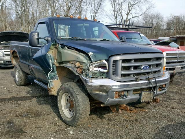 1FTSF31FX1ED51563 - 2001 FORD F350 SRW S GREEN photo 1