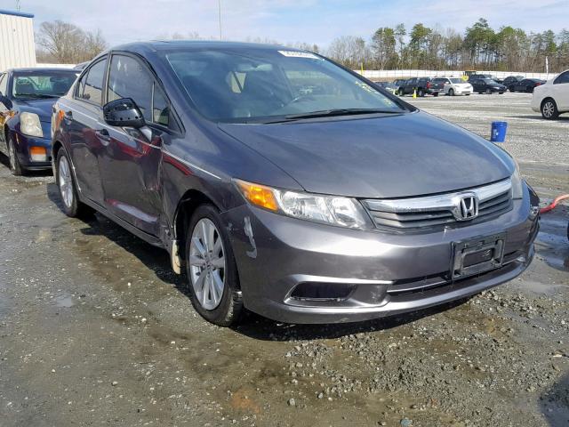 19XFB2F98CE000149 - 2012 HONDA CIVIC EXL GRAY photo 1