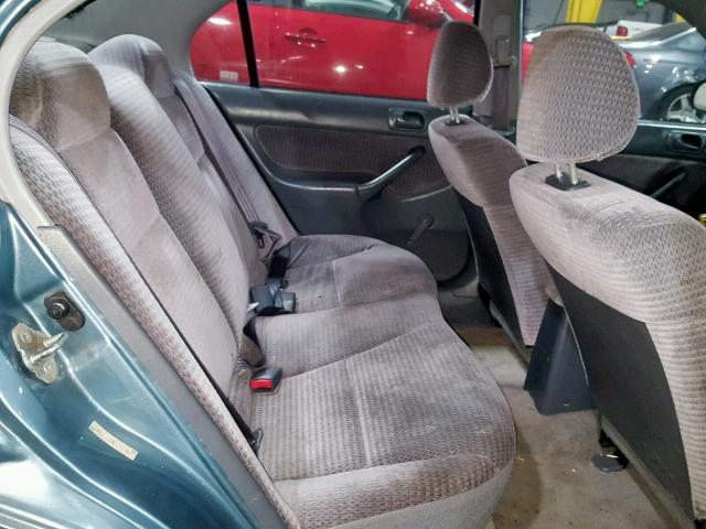 2HGEJ6614YH598852 - 2000 HONDA CIVIC BASE BROWN photo 6