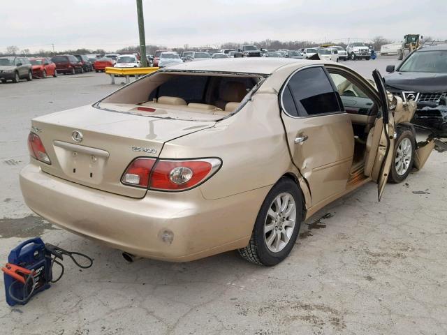 JTHBF30G130088890 - 2003 LEXUS ES 300 GOLD photo 4