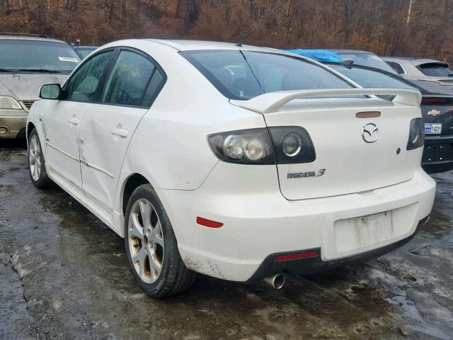 JM1BK323481805906 - 2008 MAZDA 3 S WHITE photo 3