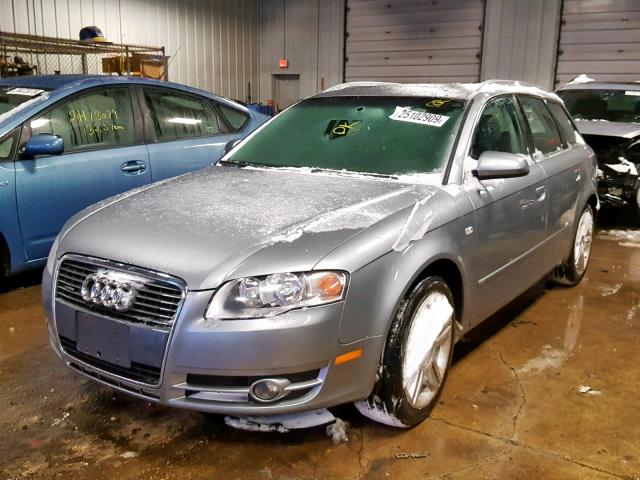 WAUKF78EX7A094339 - 2007 AUDI A4 2.0T AV SILVER photo 2