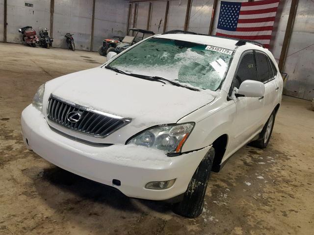 JTJGK31U189851384 - 2008 LEXUS RX 350 WHITE photo 2