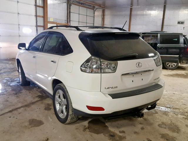 JTJGK31U189851384 - 2008 LEXUS RX 350 WHITE photo 3