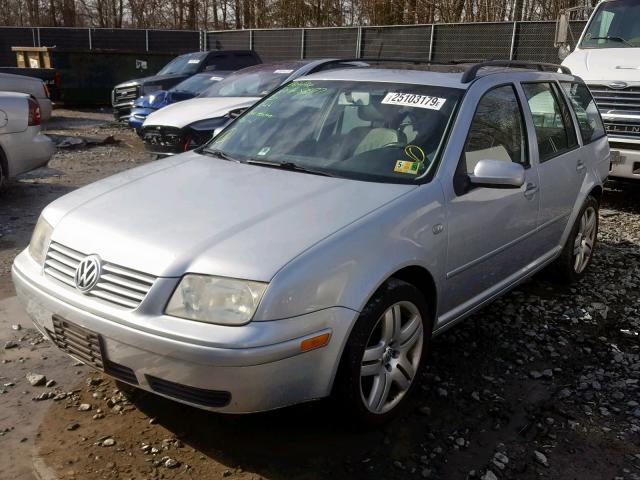 WVWSE61J84W000903 - 2004 VOLKSWAGEN JETTA GLS SILVER photo 2