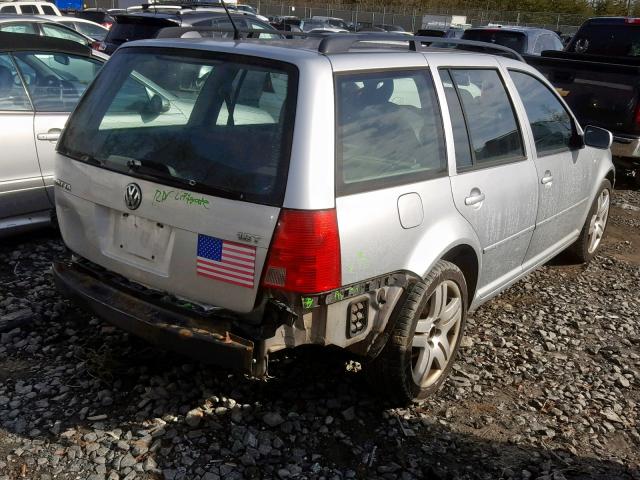 WVWSE61J84W000903 - 2004 VOLKSWAGEN JETTA GLS SILVER photo 4