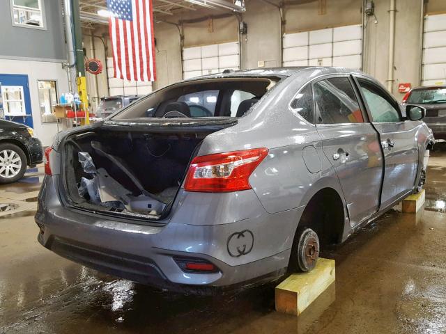 3N1AB7AP8GL650956 - 2016 NISSAN SENTRA S GRAY photo 4