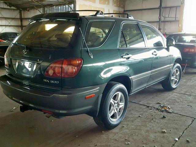 JT6HF10U6X0092629 - 1999 LEXUS RX 300 GREEN photo 4