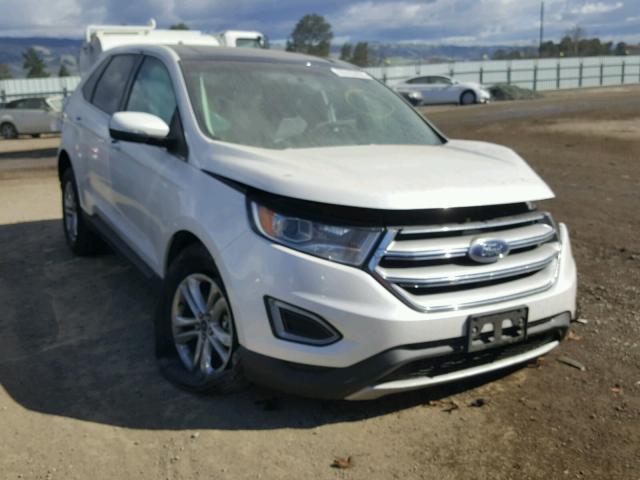 2FMPK4J86FBB68748 - 2015 FORD EDGE SEL WHITE photo 1