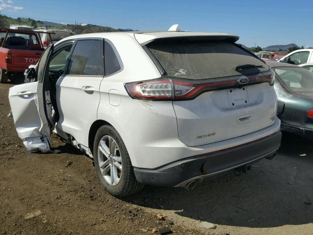 2FMPK4J86FBB68748 - 2015 FORD EDGE SEL WHITE photo 3