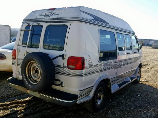 2B6HB21Y3VK539381 - 1997 DODGE RAM VAN B2 WHITE photo 4