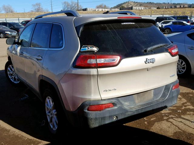 1C4PJMCB3FW540335 - 2015 JEEP CHEROKEE L TAN photo 3