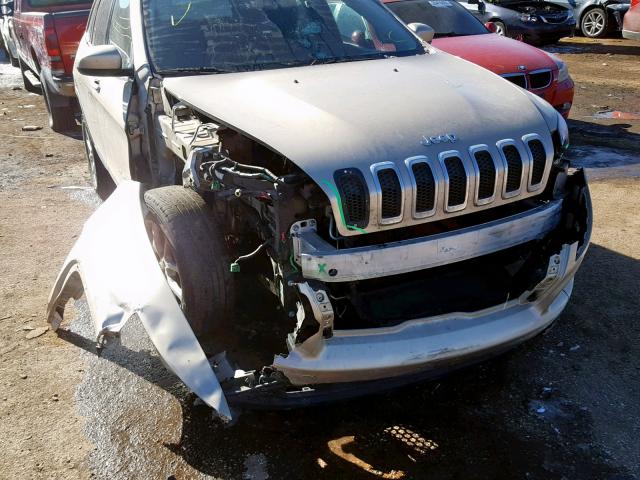 1C4PJMCB3FW540335 - 2015 JEEP CHEROKEE L TAN photo 9