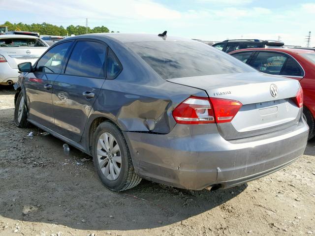 1VWAT7A32EC066923 - 2014 VOLKSWAGEN PASSAT S GRAY photo 3