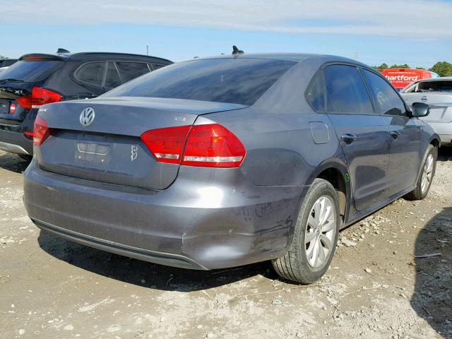 1VWAT7A32EC066923 - 2014 VOLKSWAGEN PASSAT S GRAY photo 4