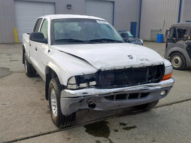 1B7HG2AN01S265799 - 2001 DODGE DAKOTA QUA WHITE photo 1