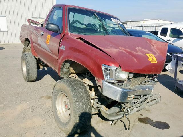 4TARN01P1PZ144792 - 1993 TOYOTA PICKUP 1/2 MAROON photo 1