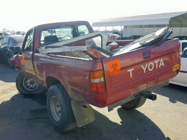 4TARN01P1PZ144792 - 1993 TOYOTA PICKUP 1/2 MAROON photo 3