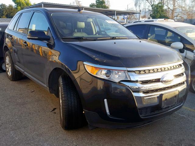 2FMDK3JC2EBA25540 - 2014 FORD EDGE SEL BLACK photo 1