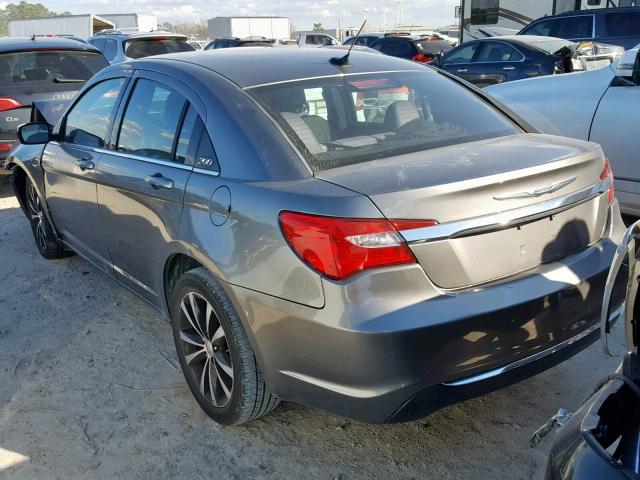 1C3CCBAB0CN282085 - 2012 CHRYSLER 200 LX GRAY photo 3