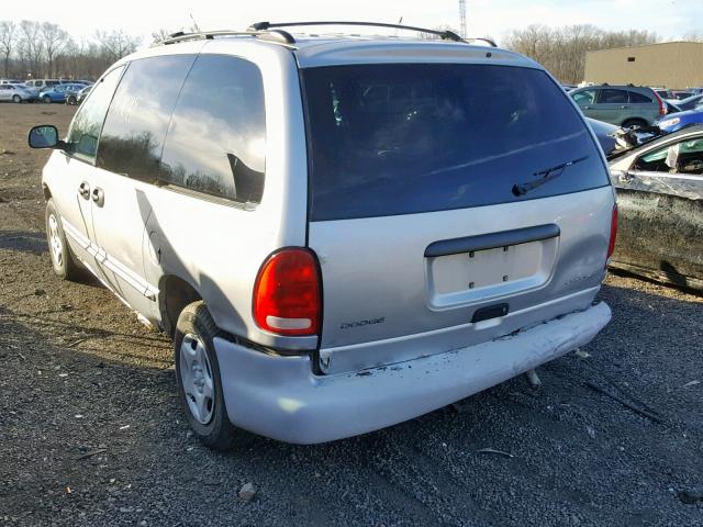 2B4GP2535YR735127 - 2000 DODGE CARAVAN SILVER photo 3