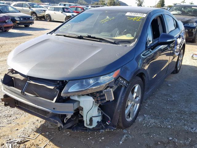 1G1RD6E4XBU100363 - 2011 CHEVROLET VOLT BLACK photo 2